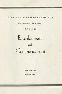 Spring Baccalaureate and Commencement, May 23, 1949