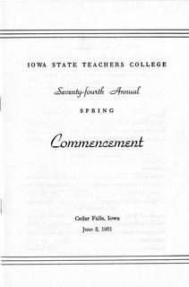 Spring Commencement [Program], June 2, 1951