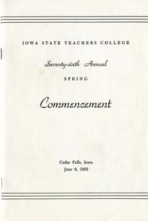 Spring Commencement [Program], June 6, 1953