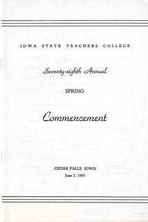 Spring Commencement [Program], June 3, 1955