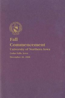 Fall Commencement [Program], December 20, 2008