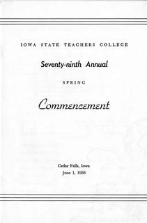 Spring Commencement [Program], June 1, 1956