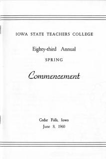 Spring Commencement [Program], June 8, 1960