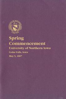Spring Commencement [Program], May 5, 2007