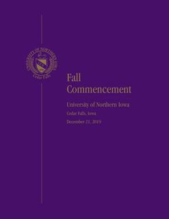 Fall Commencement [Program], December 21, 2019