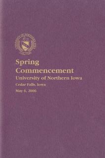 Spring Commencement [Program], May 6, 2006