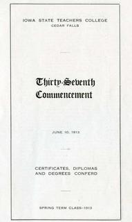 Spring Term Commencement [Program], June 10, 1913