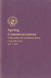 Spring Commencement [Program], May 7, 2005