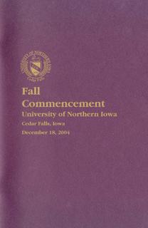 Fall Commencement [Program], December 18, 2004