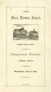 Commencement Addresses, June 8, 1892