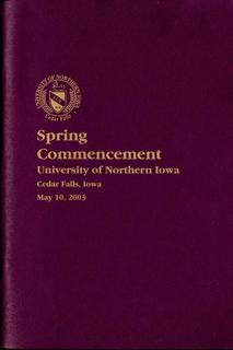 Spring Commencement [Program], May 10, 2003