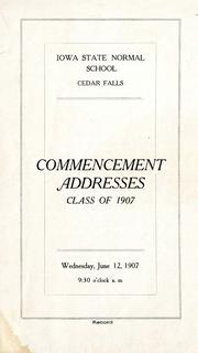 Commencement Addresses, June 12, 1907