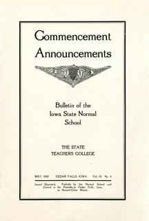 Commencement Announcements, May 1909