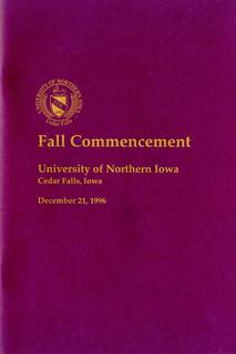 Fall Commencement [Program], December 21, 1996