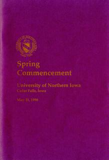 Spring Commencement [Program], May 11, 1996