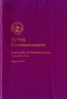 Spring Commencement [Program], May 13, 1995