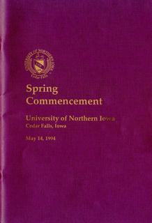 Spring Commencement [Program], May 14, 1994