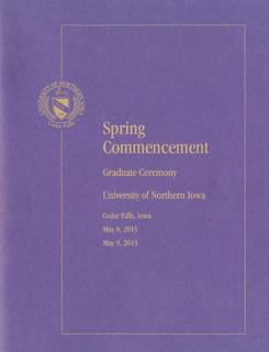 Spring Commencement, Graduate Ceremony [Program], May 8 & 9, 2015
