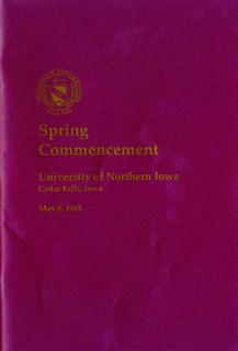 Spring Commencement [Program], May 8, 1993