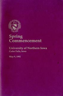 Spring Commencement [Program], May 9, 1992