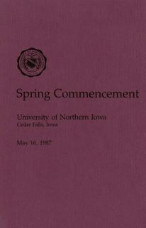 Spring Commencement [Program], May 16, 1987