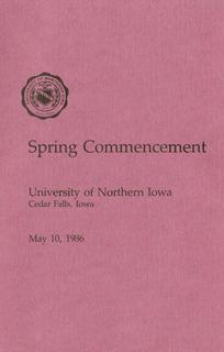 Spring Commencement [Program], May 10, 1986