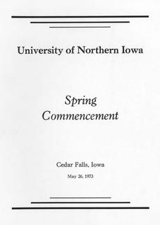 Spring Commencement [Program], May 26, 1973