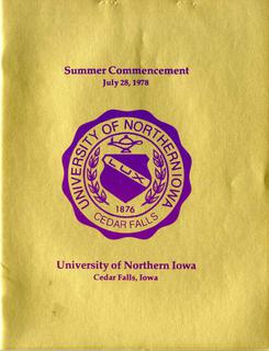 Summer Commencement [Program], July 28, 1978