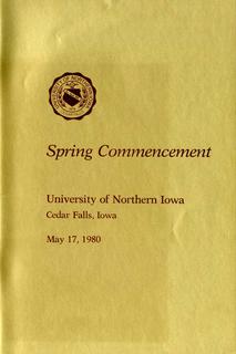 Spring Commencement [Program], May 17, 1980