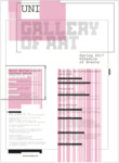 23. Schedule of Events. UNI Gallery of Art [poster, Spring 2017] by Philip Fass