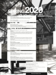 26. Schedule of Events. UNI Gallery of Art [poster, Spring 2020] by Philip Fass