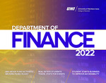 Department of Finance newsletter, 2022 by University of Northern Iowa. Department of Finance.