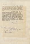 Letter of resignation to Daniel Cahill by James Hearst