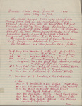 Picnic, Hearst Farm, June 12, 1927, notes page 1
