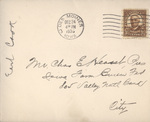 Christmas Card 1935, envelope