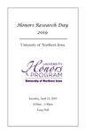 Honors Research Day [Program] April 13, 2019 by University of Northern Iowa
