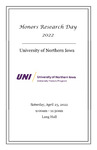 Honors Research Day [Program] April 23, 2022 by University of Northern Iowa