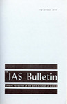 The IAS Bulletin, v3n5, November 1969