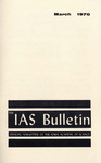 The IAS Bulletin, v4n2, March 1970 by Iowa Academy of Science