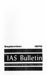 The IAS Bulletin, v4n4, September 1970 by Iowa Academy of Science