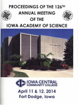 Proceedings of the 126th Annual Meeting of the Iowa Academy of Science [Program, 2014]