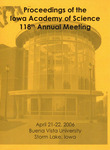 Proceedings of the 118th Annual Meeting of the Iowa Academy of Science [Program, 2006]
