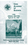 The Annual Meeting of the Iowa Academy of Science April 24-25, 1998 [Program, 110th meeting]