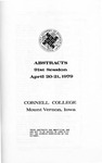 Abstracts, 91st Session [Iowa Academy of Science], April 20-21, 1979