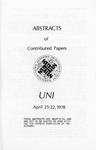 Abstracts of Contributed Papers, Iowa Academy of Science [90th meeting], April 21-22, 1978