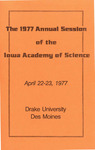 The Annual Meeting of the Iowa Academy of Science April 22-23, 1977 [Program, 89th meeting] by Iowa Academy of Science