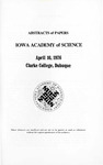 Abstracts of Papers, Iowa Academy of Science [88th meeting], April 10, 1976 by Iowa Academy of Science