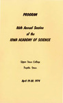 86th Annual Session of the Iowa Academy of Science, April 19-20, 1974