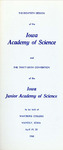 The Eightieth Session of the Iowa Academy of Science and the Thirty-sixth Convention of the Iowa Junior Academy of Science, April 19-20, 1968 [program] by Iowa Academy of Science