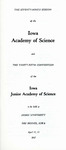The Seventy-ninth Session of the Iowa Academy of Science and the Thirty-fifth Convention of the Iowa Junior Academy of Science, April 21, 22, 1967